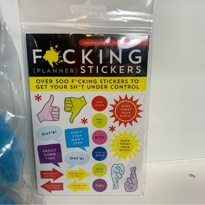 NWT. package of F*cking planner stickers.